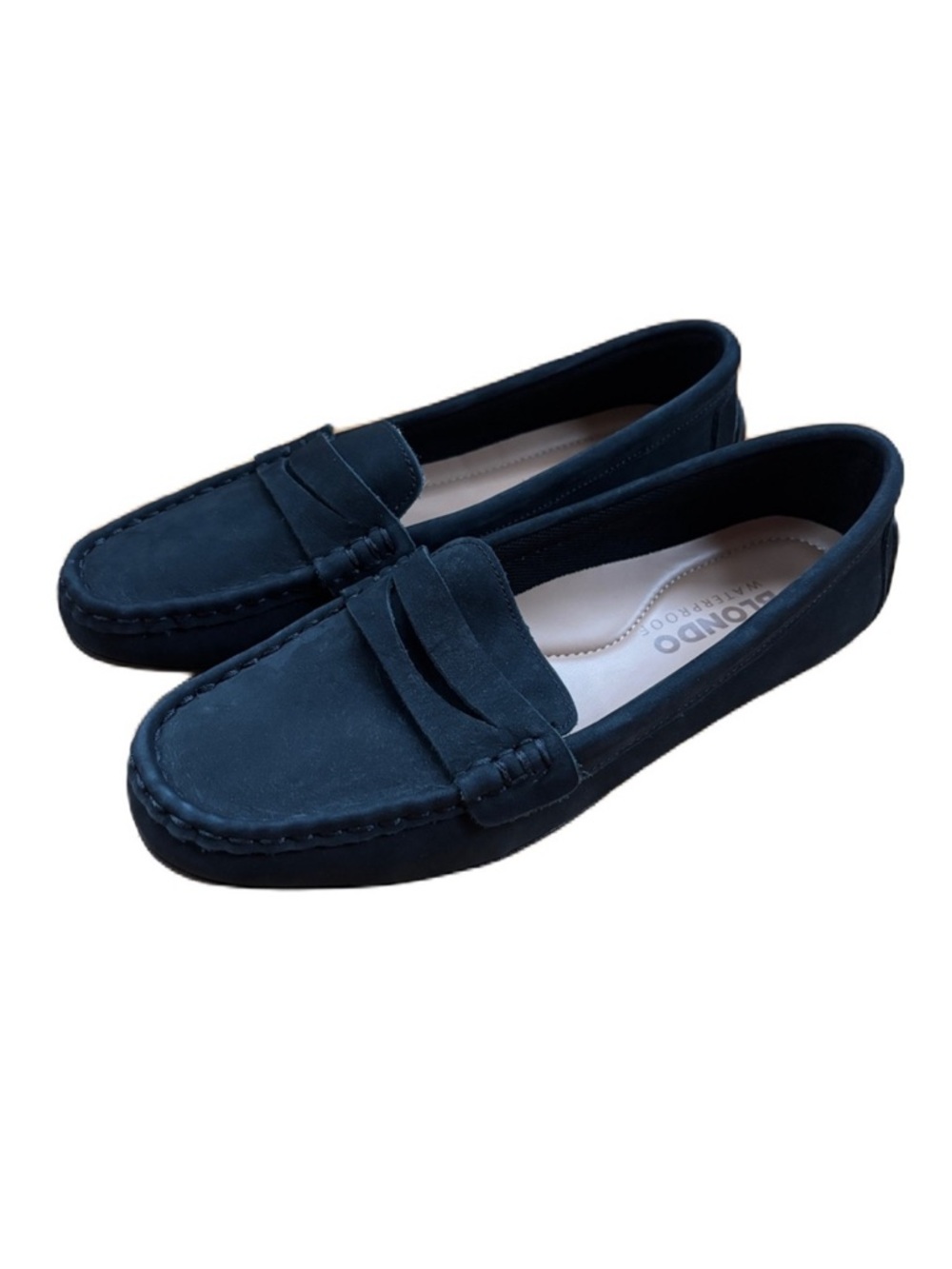 Blondo Shellby Loafers Black Waterproof Leather Driving Moccasin Women’s Size 9